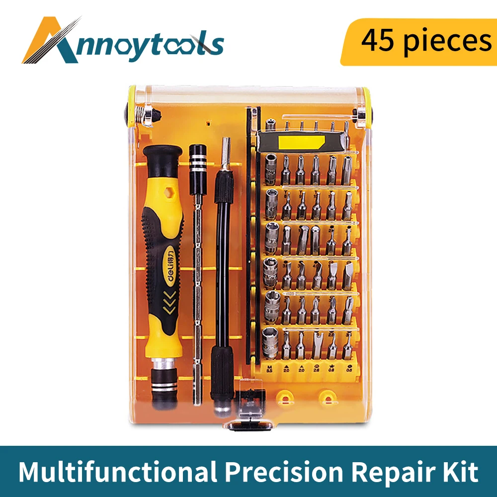 

21/33/45 PCS Screwdriver Set Magnetic Phillips Screwdriver Bit Kit Repair Phone Clock Household Appliances PC Tools