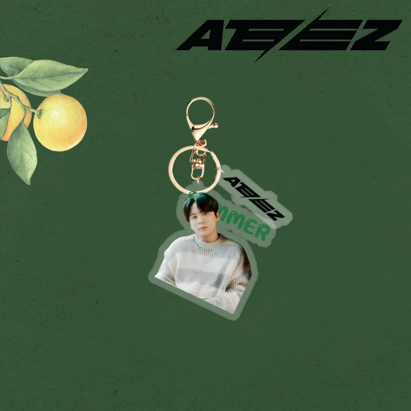 KPOP ATEEZ искусственная акриловая фигурка фотоаксессуары Hongjoong Seonghwa Yunho Yeosang брелок