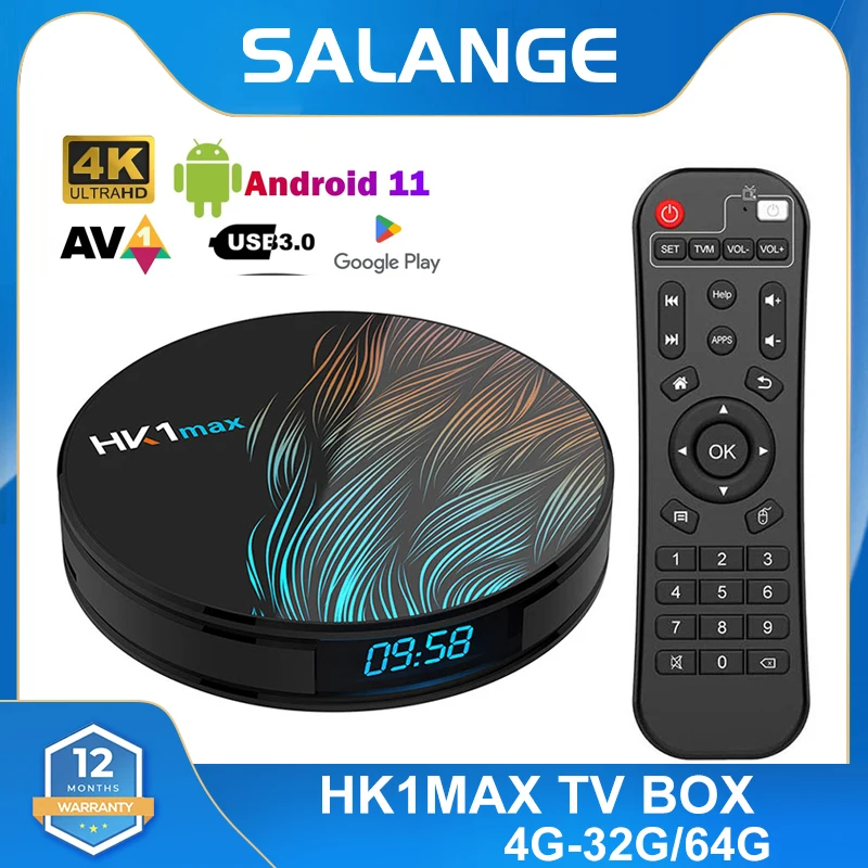 

HK1MAX Smart TV Box Android 11 RK3318 4K 1080P медиаплеер H.265 BT4.0 2,4G/5G двойной Wifi Android 11,0 HK1 MAX Smart Set Top Box