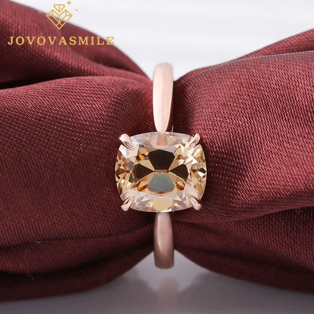 

JOVOVASMILE Luxury Moissanite Engagement Ring Jewelry Women 3carat Old Mine Cut High Quality Wedding Jewelry