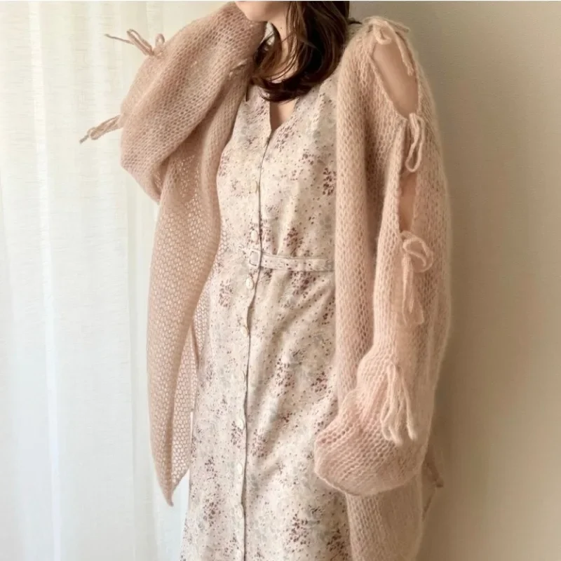 Универсальные элегантные милые женские топы с длинным рукавом новинка 2025 года