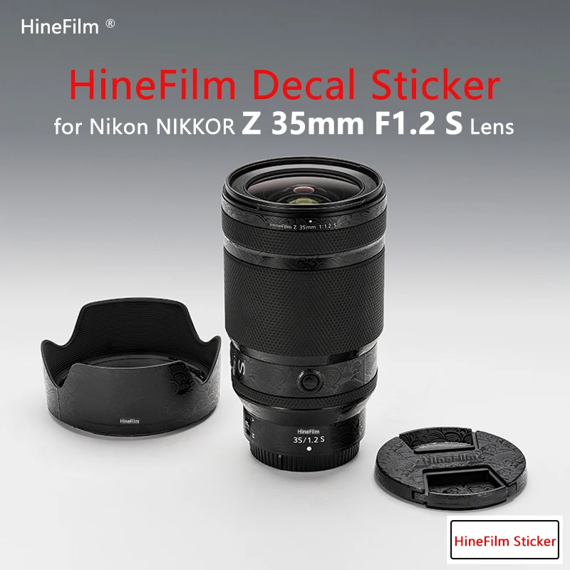 Фото Hinefilm Skin для Nikkor Z 35 1.2 Наклейка для объектива Nikon Z 35 мм f/1.2 S Обертка объектива Z35F1.2S Наклейка 35 f1.2 s Кожа объектива №1
