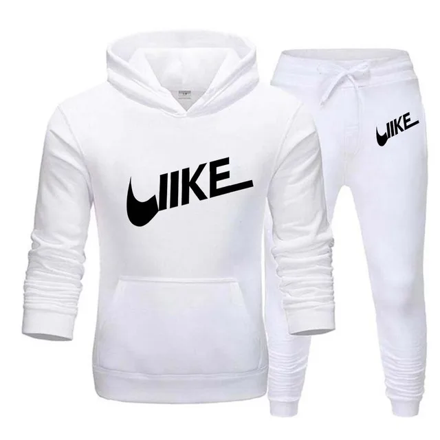 Tracksuit Hooded Sweatshirt + Drawstring Pants Men's Sports Hoodie Running Sports Clothing Men's Fall And Winter 2-piece Set