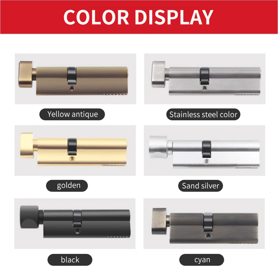 Медный замок с сердечником 80 85 мм 3 ключа