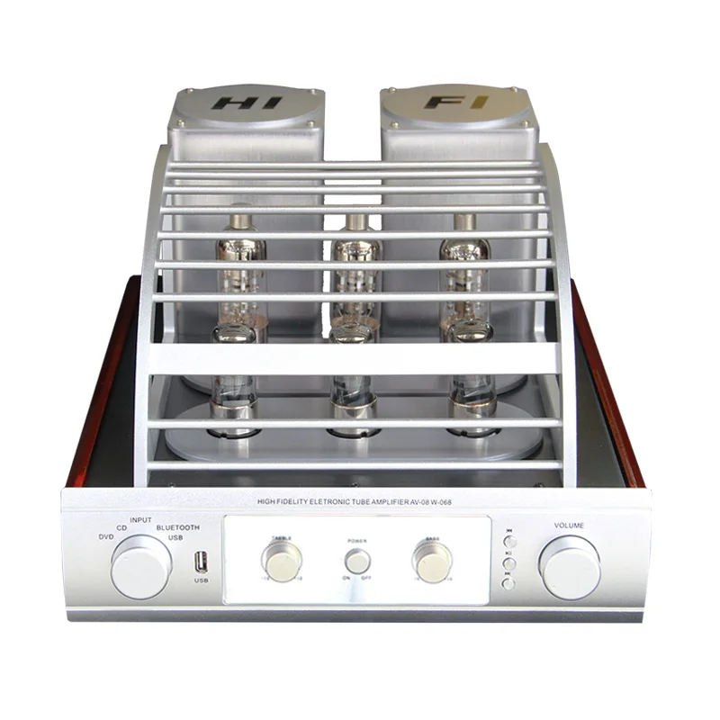 

Hifi Tube Amplifier High Power 200+200W Fever Amplifier Auido Speaker Amplifier Home Theater Bluetooth 5.0 Connect 4-8Ω Speakers
