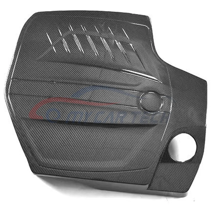 Фото Для BMW M2 M3 M4 F80 F82 F87 M2C N55 Стиль мокрой крышки двигателя из углеродного волокна Bodykit №1