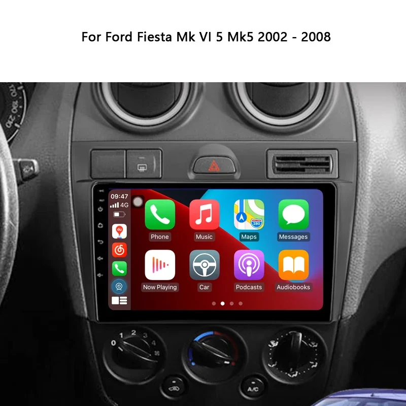 Idoing автомобильный Android стерео головное устройство 2K для Ford Fiesta Mk VI 5 Mk5 2002-2008радио