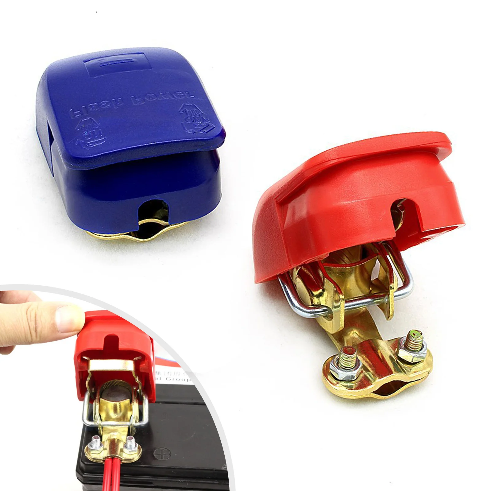 

12V Quick Release Car Battery Terminals Clamps for Honda Vw Gti Tiguan Caravan Boat Motorcycle Car-Styling Car Accessories