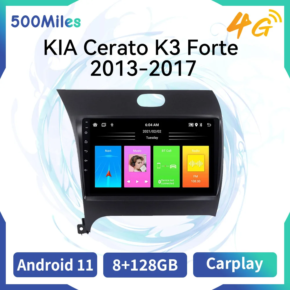 

2 Din Android Car Stereo for KIA Cerato K3 Forte 2013-2017 Car Radio Multimedia Player Navigation GPS WIFI Touch Screen Head Uni