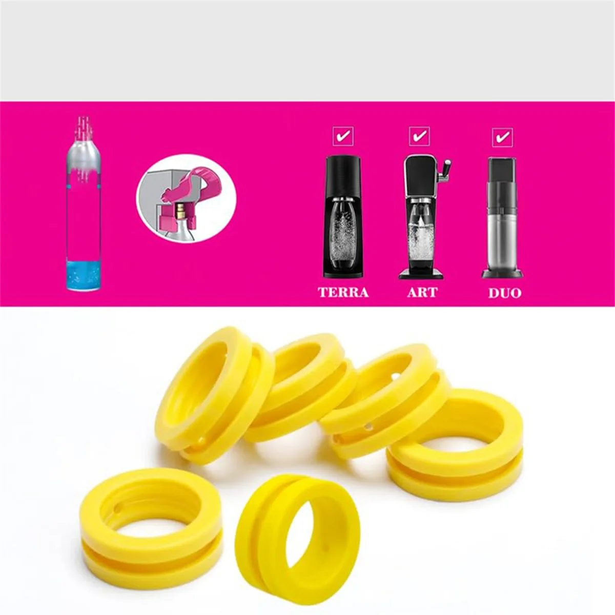 6 шт. уплотнительные кольца для машины газировки CO2 замена цилиндра прокладки