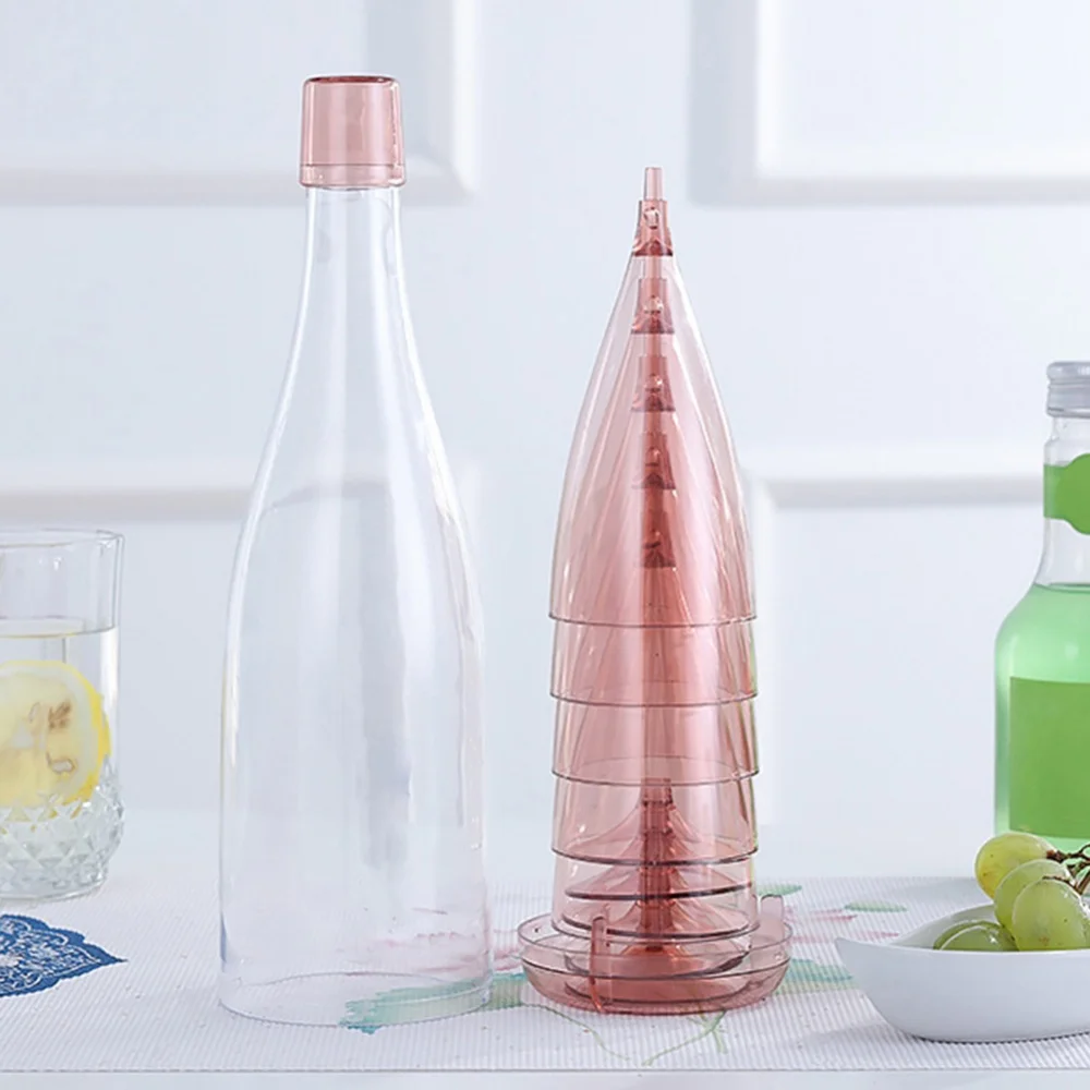 5 шт. портативные дорожные бокалы для вина