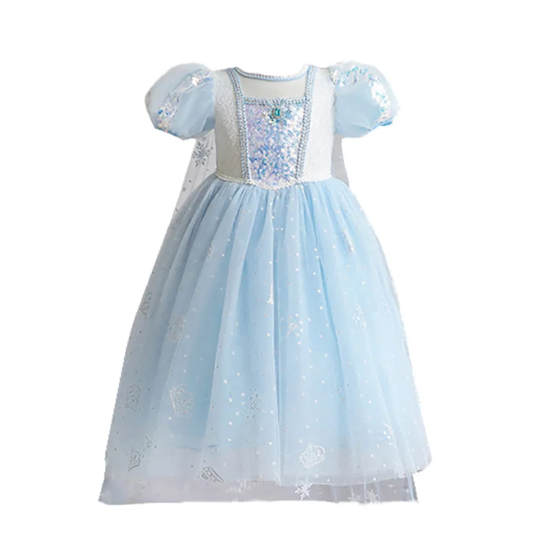 

2022 New Aisha Princess Dress Girl Sweet Skirt Fairy Wind Fluffy Gauze Mesh Spring and Summer Kids Baby Birthday Party Clothes