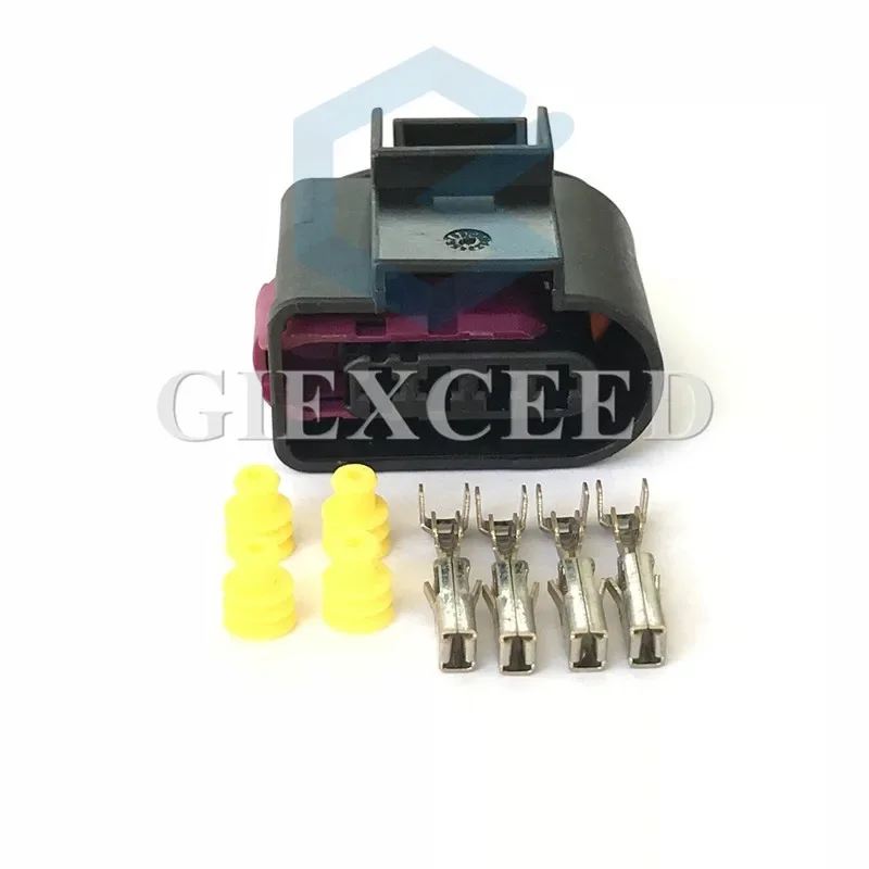 

4-контактный разъем переменного тока серии 3,5 в сборе, женский автомобильный разъем электрической проводки 4D0 971 994 4D 0971994 Для VW Audi