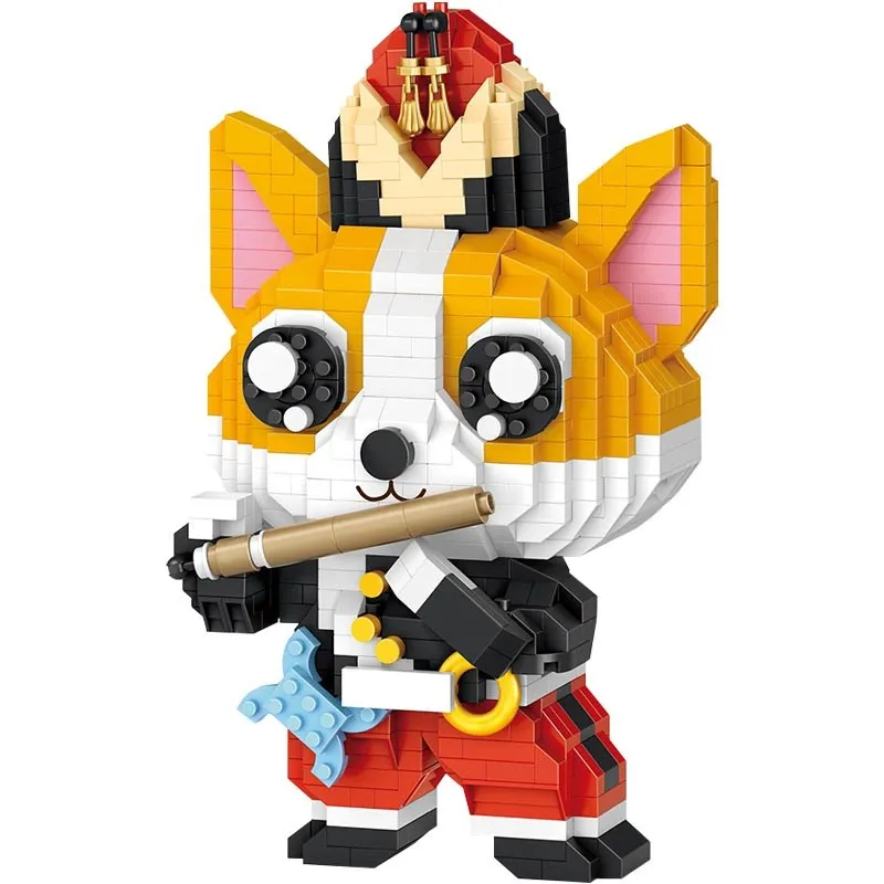 

LOZ sesame official parrot building blocks small particles assembled to play the flute Wang animal model puzzle assembly
