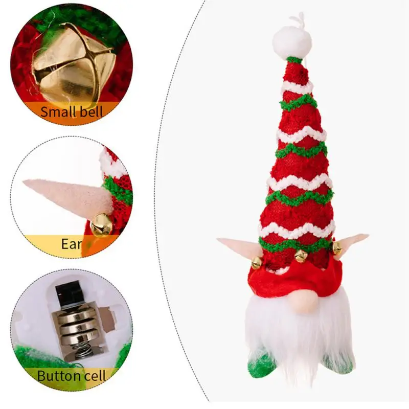 2025 Рождественская Кукла сани эльф лыжи со светодиодной подсветкой