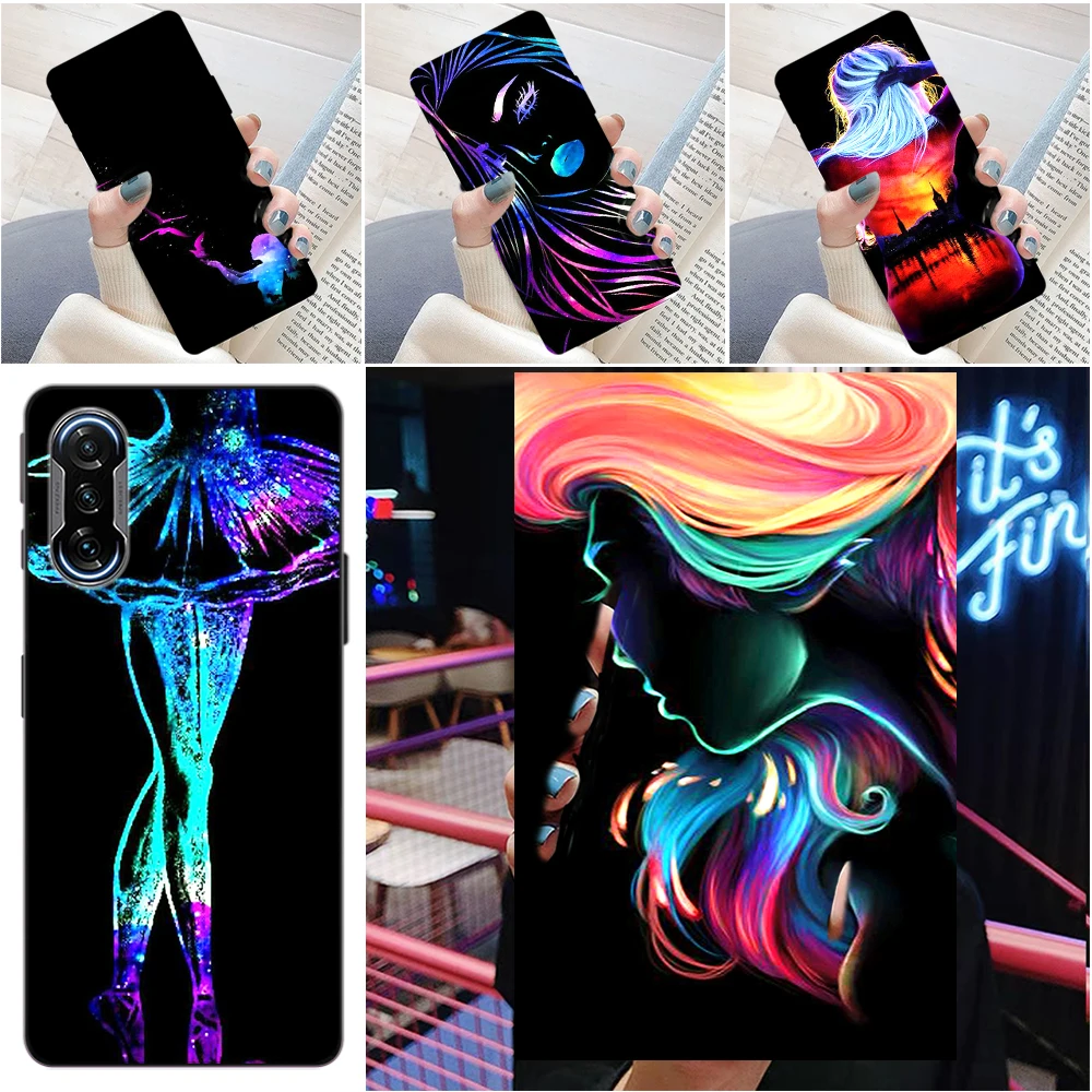 

Astronaut Alien Space Painting Phone Case For Xiaomi POCO X3 Pro F3 GT M3 NFC For Coque Funda Back Cover Cases