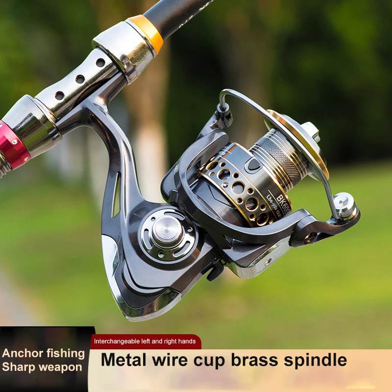 

Fishing Spinning Reel Metal Spool Sea Tackle Carp Fishing Reels 2000/3000/4000/5000/6000/7000 Reel Saltwater Fishing Equipment