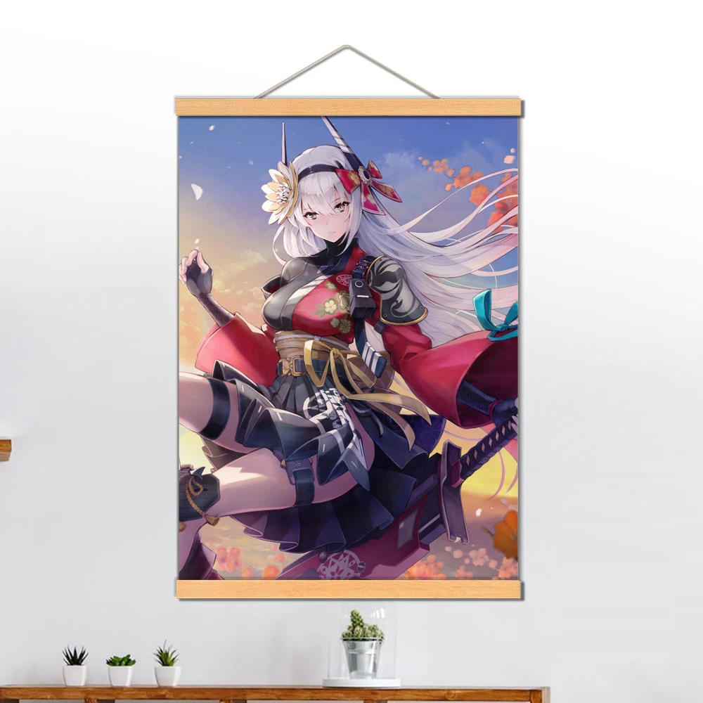 Punishing: Gray Raven Anime Girls Video Game Canvas Painting Poster Wall Hanging Scroll Tapestry Gamer Gaming Room Decor