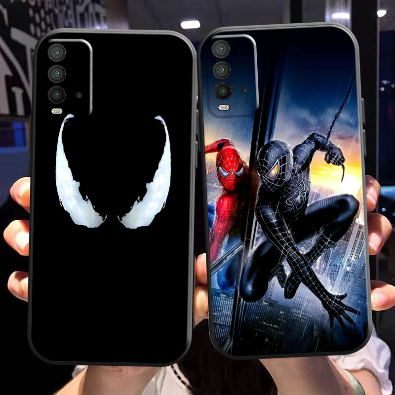 

Marvel Spiderman Venom Deadpool Phone Case For Xiaomi Redmi Note 10 10T 10S 9 9S 9T 5G 8 8T Pro Redmi 10 9 9AT 9T 9C 8 8A Funda
