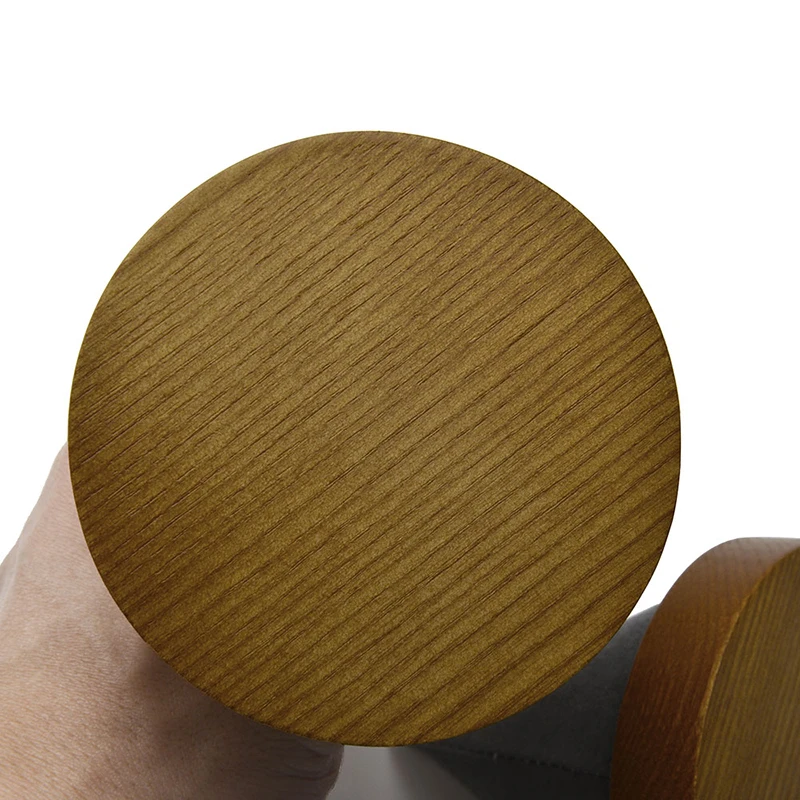 Oirlv Solid Wood Jewelry Holder Beige Gray Conical Wooden Bracelet Display Stand For Chain Bracelet Holder Jewelry Display Rack