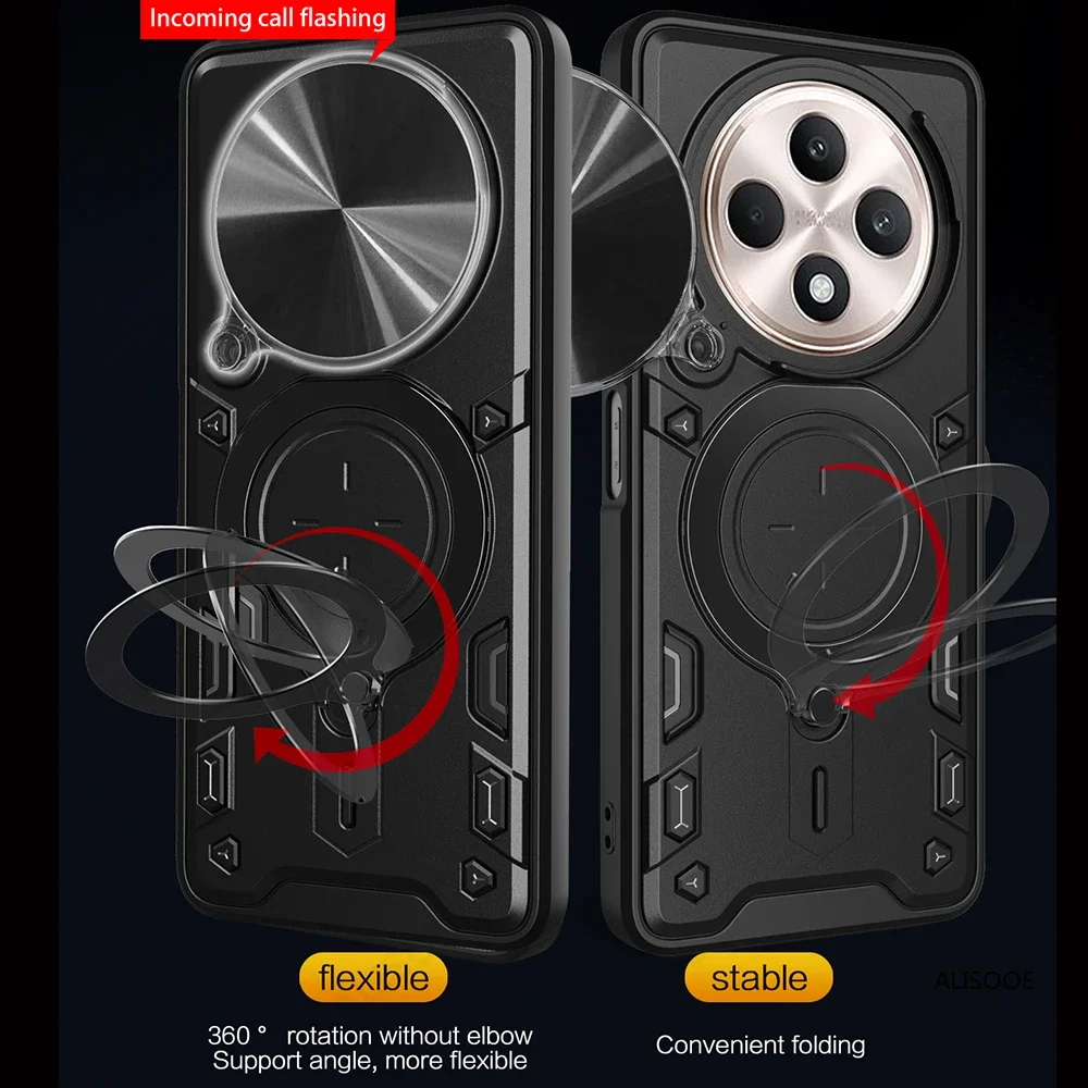 Слайд-камера Funda для OPPO Reno 12F 5G 12FS чехол Ring защитная задняя крышка 12 FS