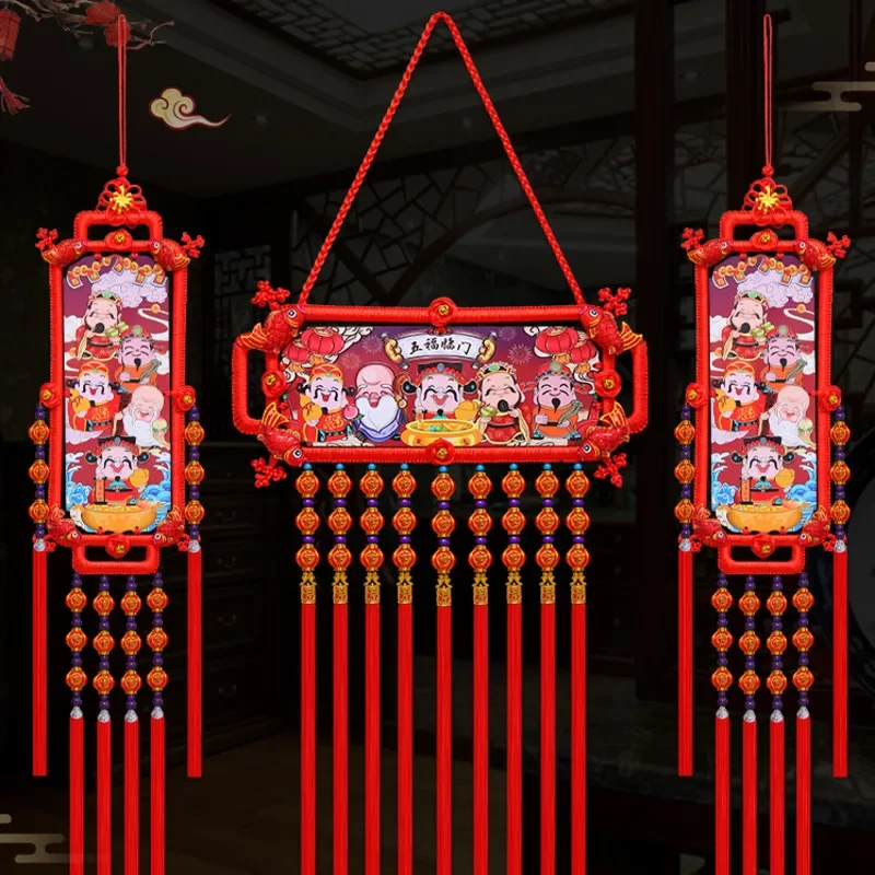 Китайские подвесные украшения для гостиной благоприятные иероглифы украшение