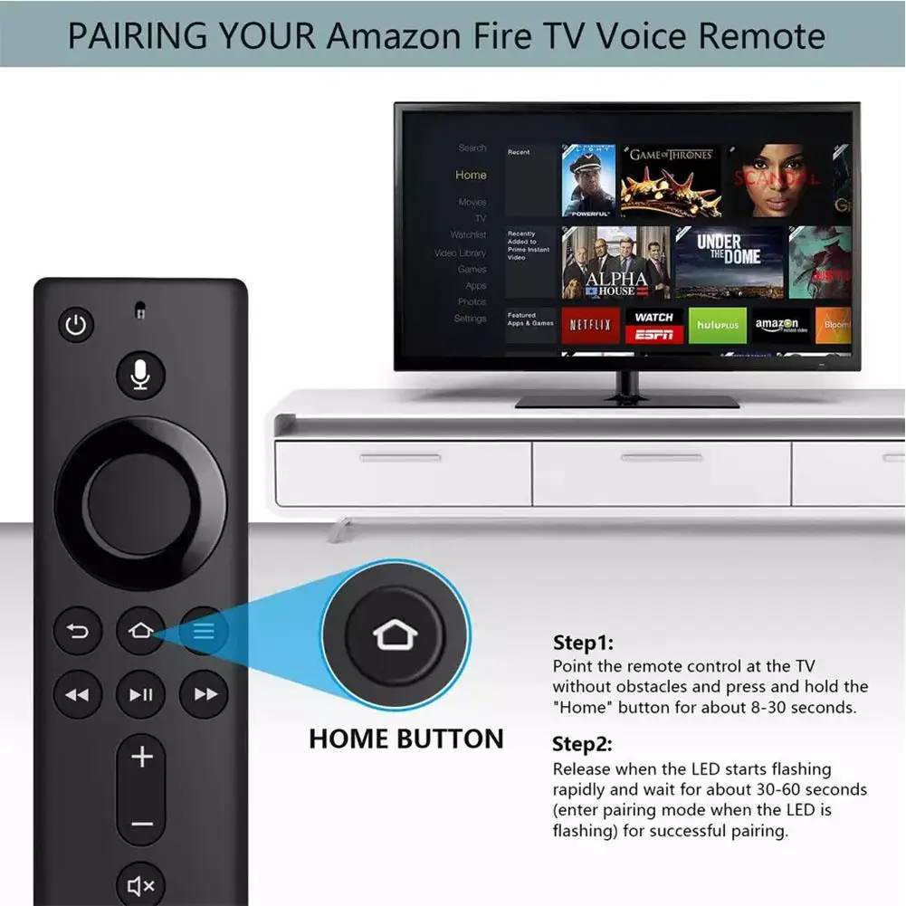 4K Fire TV Stick с голосовым пультом дистанционного управления Alexa Smart для Google YouTube