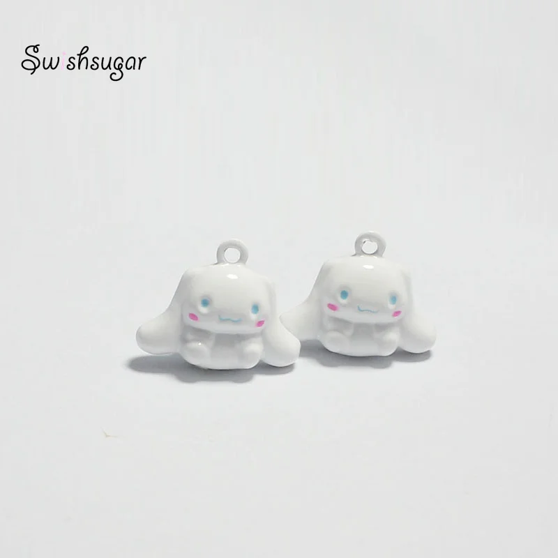 Cartoon Long Ears Dogs Animal Bell Charms Fit Festival Holiday Dog Cat Necklace Jewelry Findings Decoration