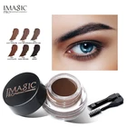 Бренд IMAGIC макияж для бровей, водостойкий Натуральный гель для бровей коричневого цвета с кисточкой для бровей, инструменты