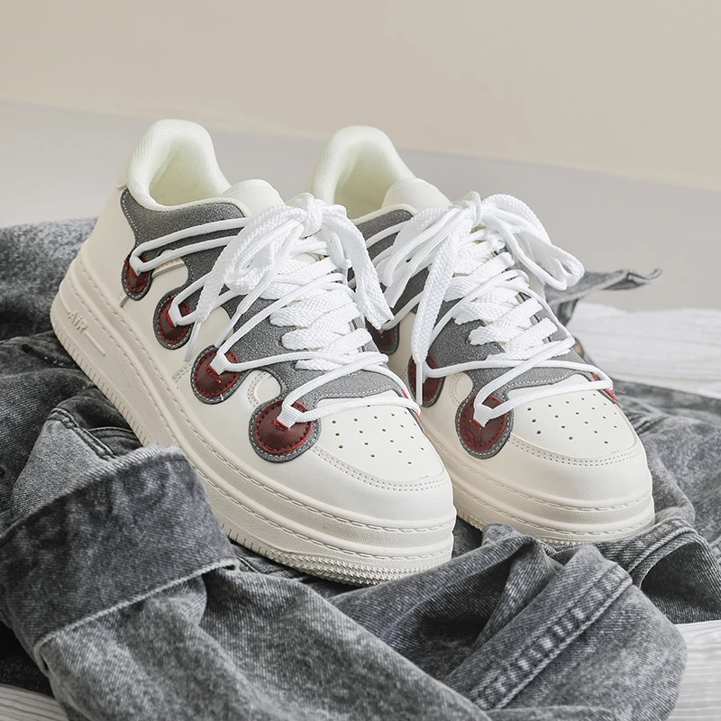 

Shein Romwe Sports Shoes Lace Up Sneakers For Women Running Shoes