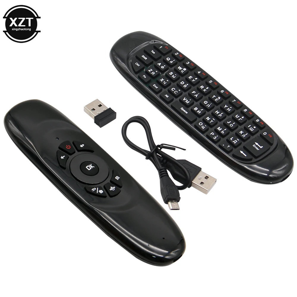 2.4G RF Remote Control Air Mouse English Russian Spanish Wir