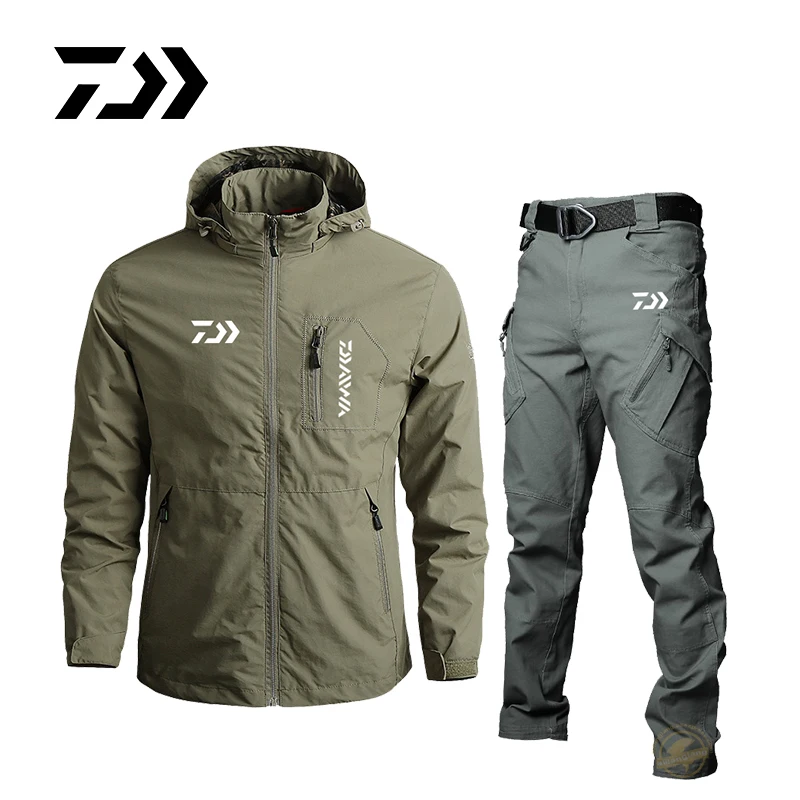 

Daiwa Men's Spring Autumn Fishing Clothing Mountaineering Fishing Suit Quick Drying Windbreaker Outdoor Sports Fishing Jacket