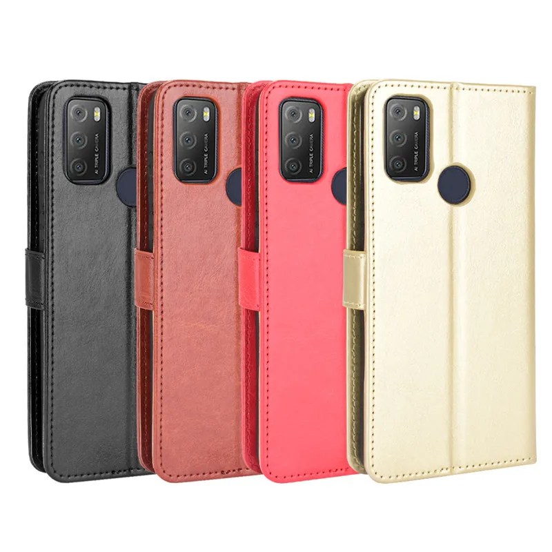 

Flip Leather Wallet Phone Case For TCL 20Y /TCL 20e 6125F 6.52"