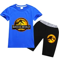 new 2 16y dinosaur boys t shirt jurassic park cartoon pullovers leisure fashion children kids girls sweatshirts pants outfits