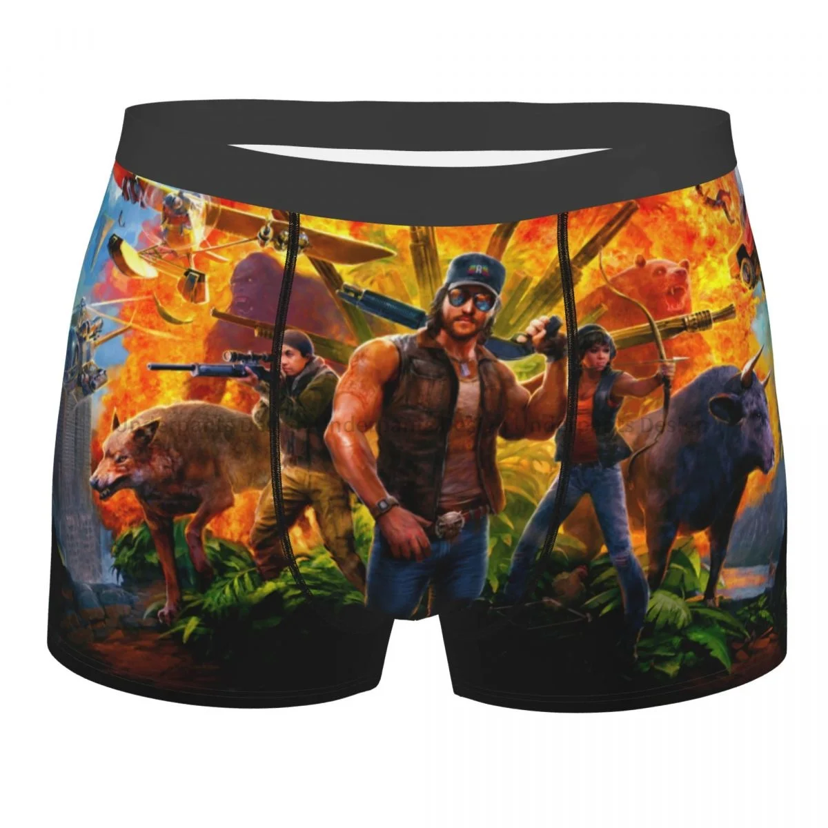 

Cool Far Cry Jack Carver Action Game Underpants Breathbale Panties Men's Underwear Sexy Shorts Boxer Briefs