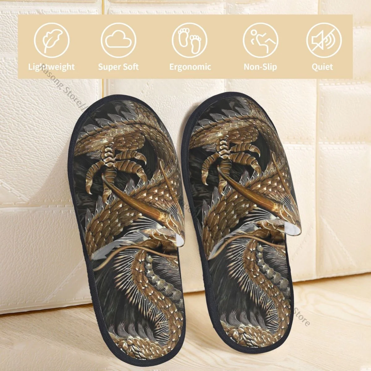 Зимние Нескользящие тапочки на плоской подошве для мужчин и женщин мягкие теплые