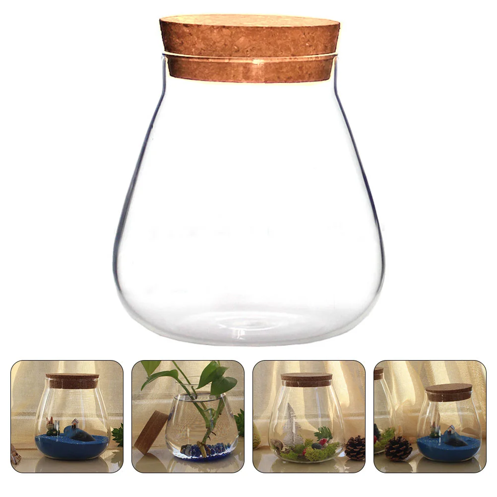 

Jars Bottles Jar Cork Decorative Terrarium Bottle Lids Mini Clear Containers Stoppers Pot Storage Airtight Container Food Mason