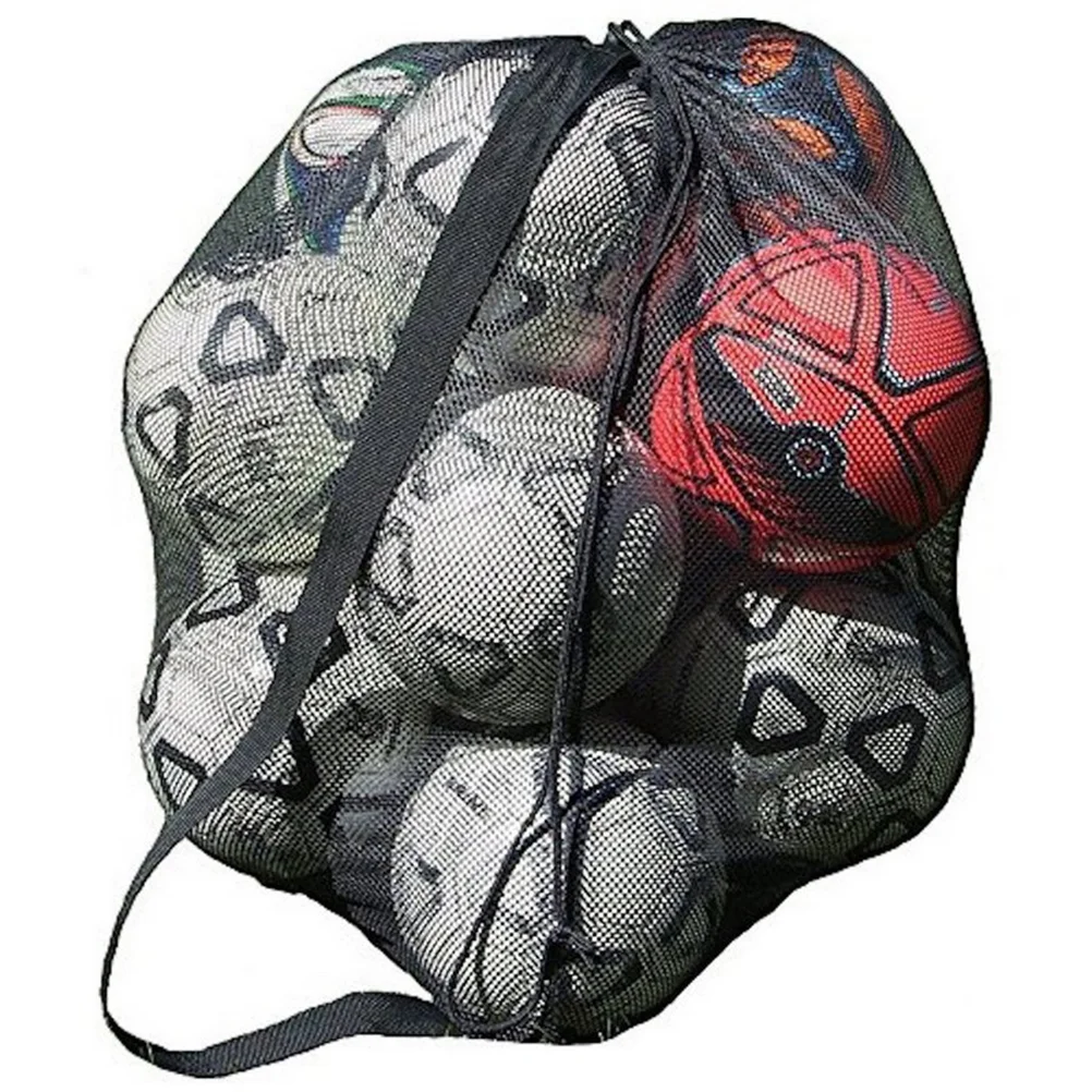 Basketball Mesh Net Bag Mesh Storage Bag Drawstring Storage Bag Football Accessories Tote Insert Organizer