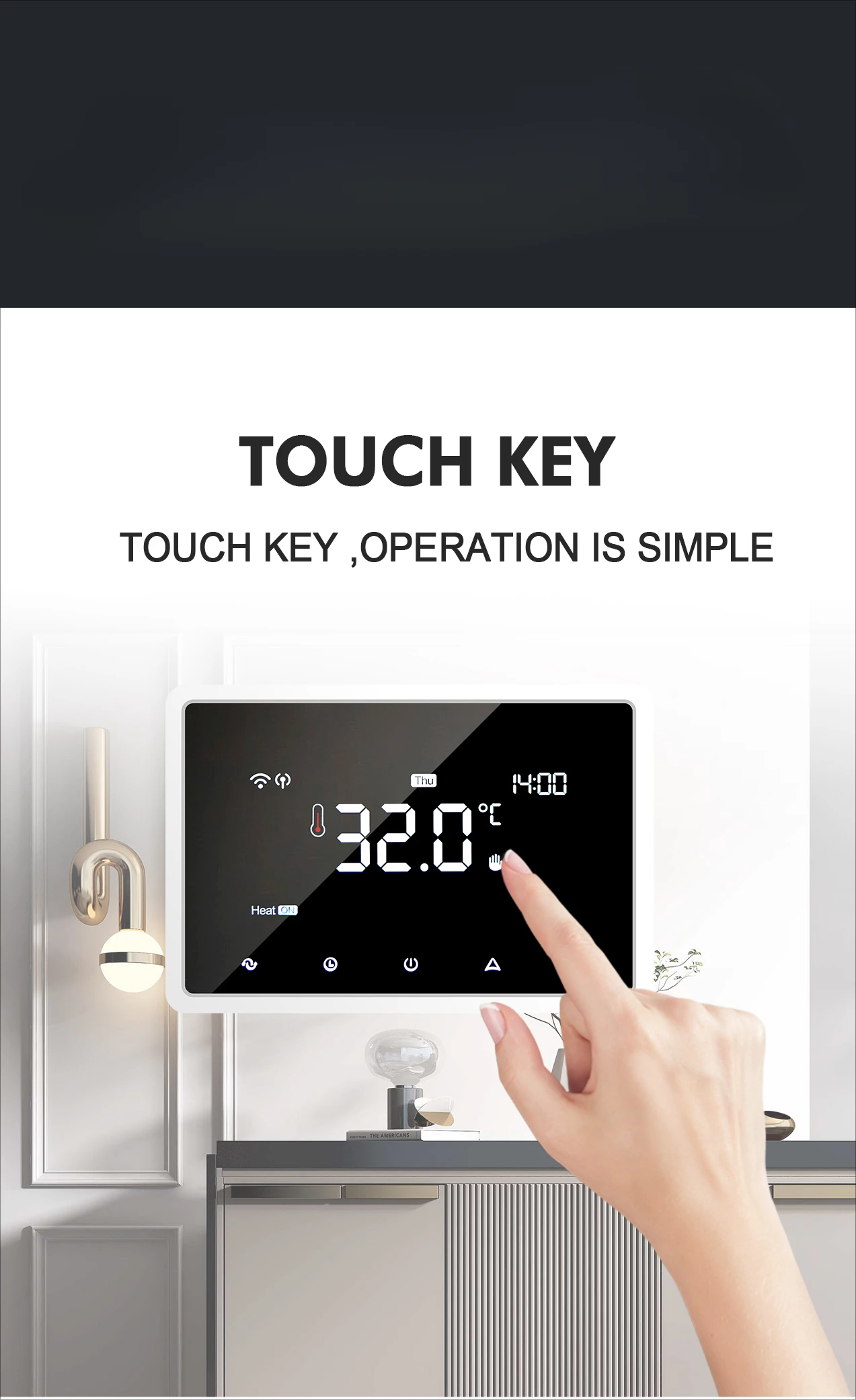 ME98 беспроводной WIFI умный газовый котел термостат отопления программируемый с