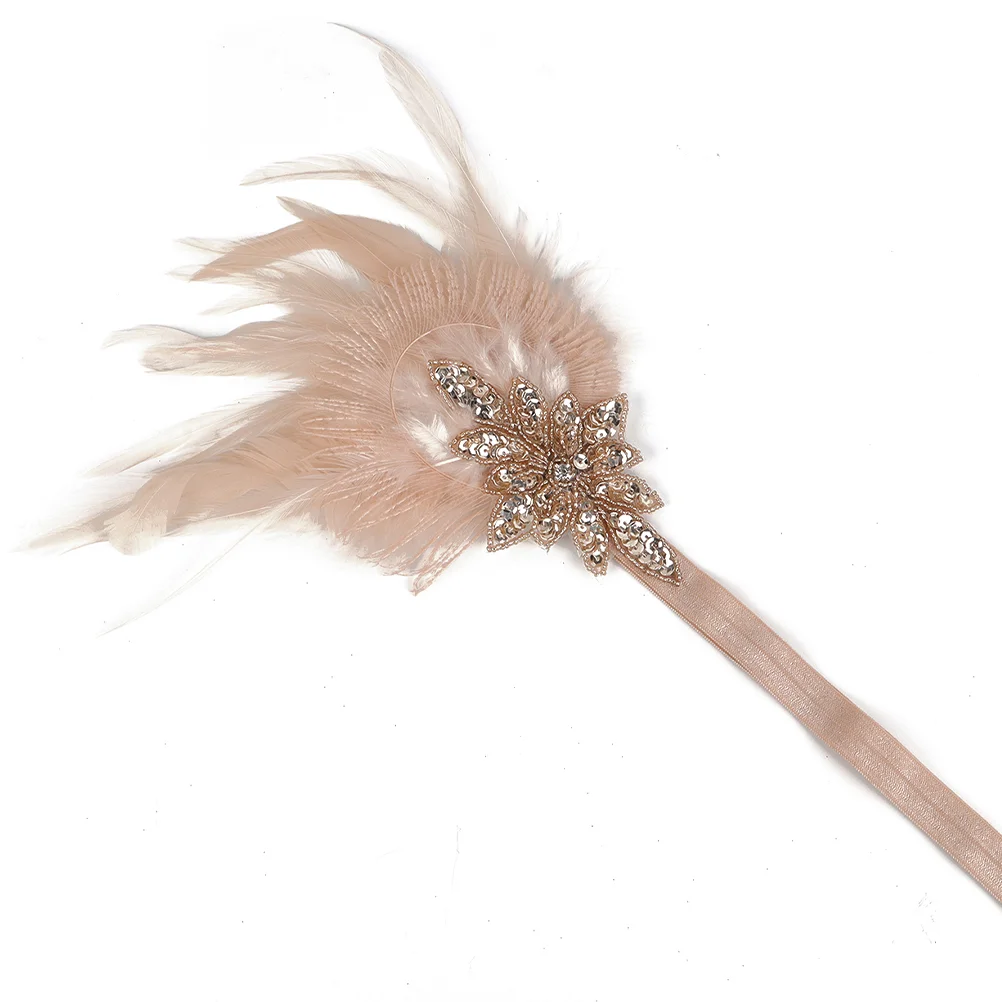 

Свадебная повязка на голову, повязка на голову с мячом для банкета, повязка на голову с хлопушкой, повязка на голову 1920s для женщин