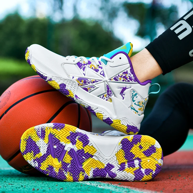 

Men Basketball Shoes Ankle Boots Breathable Man Trainers Men's Sneakers Outdoor High Top Basketbol Basket Unisex Training Shoes