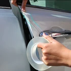 Автомобильные наклейки Защита для края двери универсальное освещение для двери автомобиля прозрачная пленка с защитой от царапин стильные автомобильные аксессуары