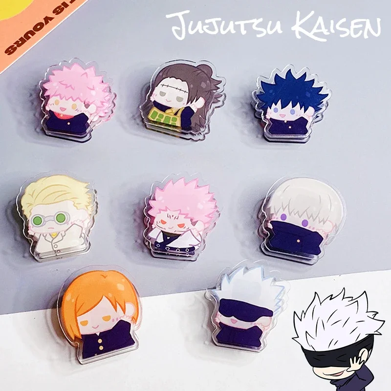 Jujutsu Kaisen Yuji Gojo милые аниме акриловые зажимы для переплета планировщика зажим