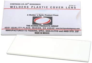 

Helmet/Hood Clear Lens Cover 2" x 4.25", 100 pack, 1010010