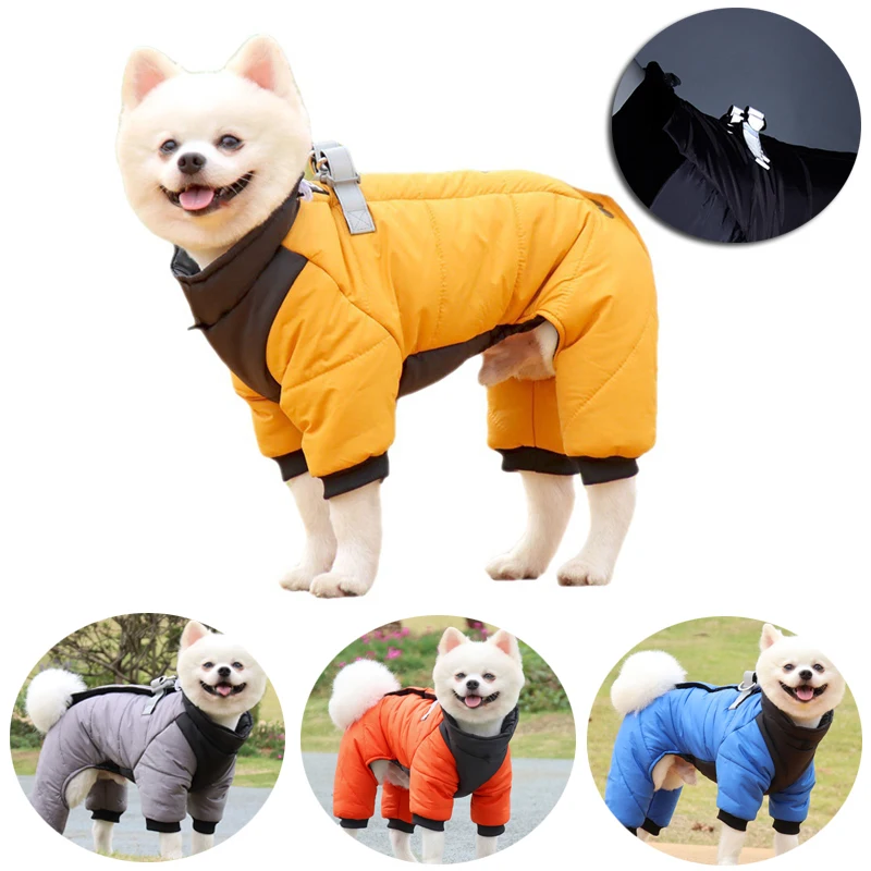 

Winter Pet Dog Clothes Super Warm Jacket Thicker Cotton Coat Waterproof Small Medium Large Dogs Pets Clothing For French Bulldog