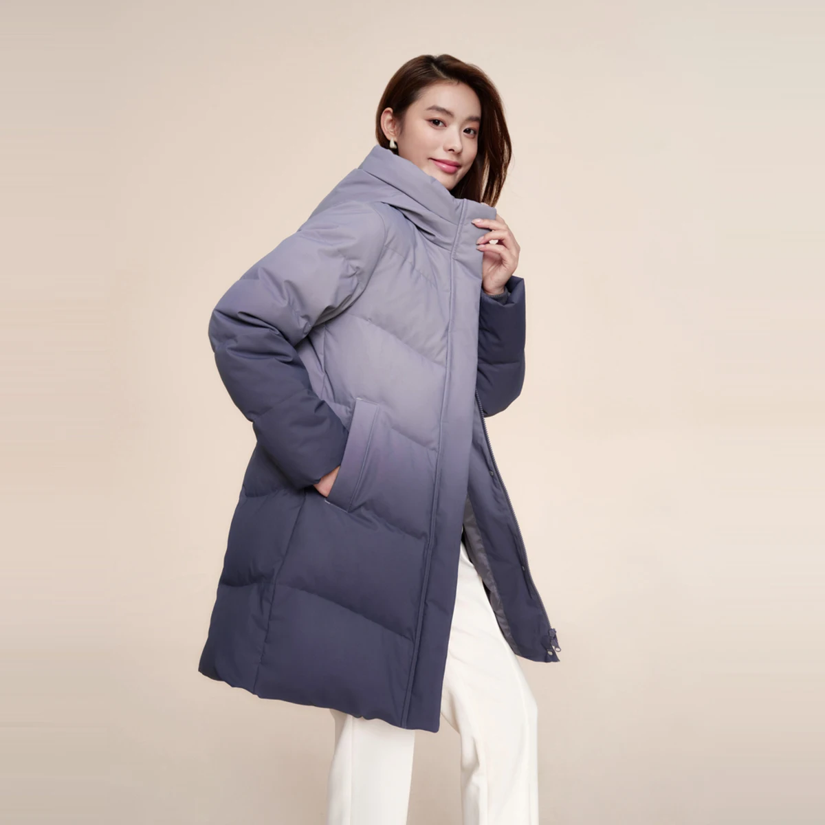 BOSIDENG 2024 новый пуховик для женщин теплая куртка зимняя утепленная повседневная