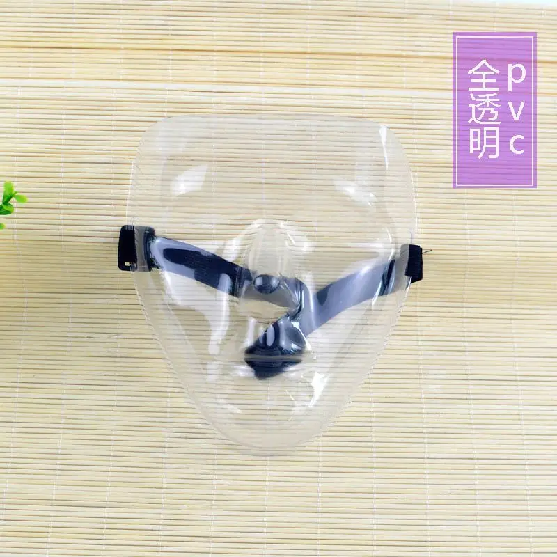 Прозрачные винтажные мужские маскарадные маски на все лицо привлекательные