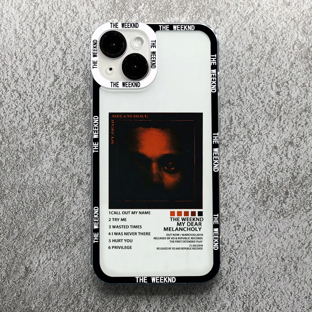 The Weeknd Minimalist Poster Phone Case for iPhone 14 13 12 11 Pro Max Mini Fundas For Apple Phone XR X Xs Max 7 8 Plus Cover