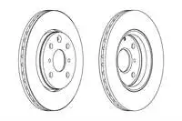 

DDF1527 зеркало переднего тормозного диска P107 C1 1,0 1.4hdi AYGO (06/05) воздушное охлаждение