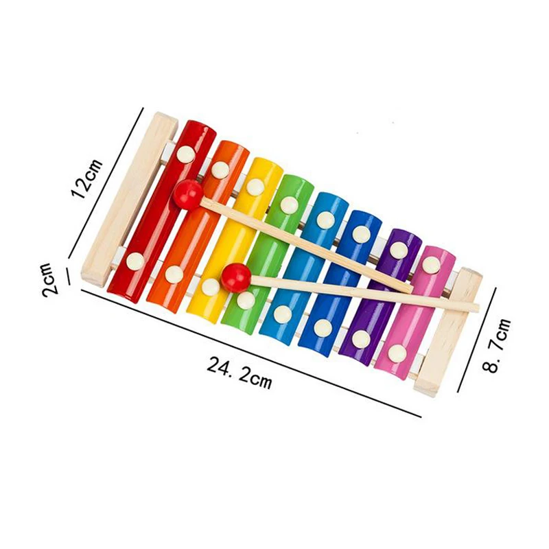 Деревянные погремушки Монтессори песочный молоток музыкальный инструмент